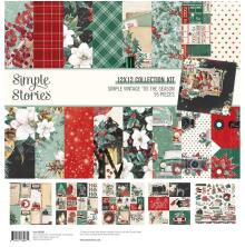 Simple Stories Collection Kit 12X12 - Simple Vintage Tis The Season