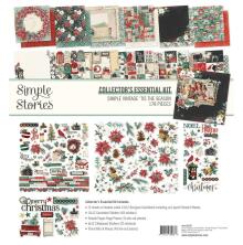 Simple Stories Collectors Essential Kit 12X12 - Simple Vintage Tis The Season