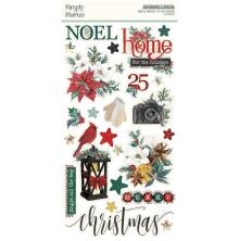 Simple Stories Chipboard Stickers 6X12 - Simple Vintage Tis The Season