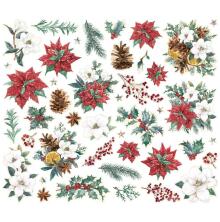 Simple Stories Bits &amp; Pieces Die-Cuts 43/Pkg - Simple Vintage Tis The Season Fl