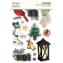 Simple Stories Sticker Book 4X6 12/Pkg - Simple Vintage Tis The Season