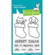 Lawn Fawn Clear Stamps 3X4 - Pawsitive Christmas