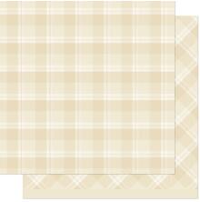 Lawn Fawn Favorite Flannel Paper 12X12 - Eggnog