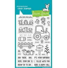 Lawn Fawn Clear Stamps 4X6 - Hay There, Hayrides! LF3213