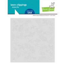 Lawn Fawn Stencils - Winter Sprigs Background LF3265