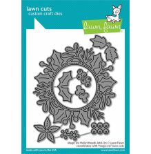 Lawn Fawn Dies - Lawn Fawn Dies - Magic Iris Holly Wreath Add-On LF3253