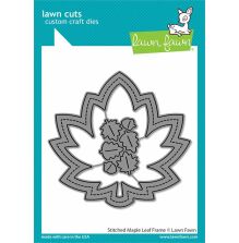 Lawn Fawn Dies - Stitched Maple Leaf Frame LF3249
