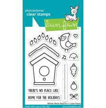 Lawn Fawn Clear Stamps 3X4 - Winter Birds Add-On LF3227