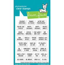 Lawn Fawn Clear Stamps 3X4 - Simply Celebrate Winter Critters Add-On LF3233
