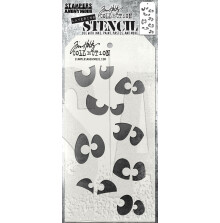 Tim Holtz Layered Stencil 4.125X8.5 - Peekaboo THS169