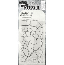 Tim Holtz Layered Stencil 4.125X8.5 - Fractured THS171