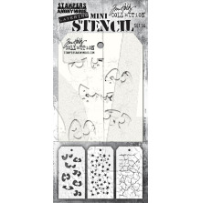 Tim Holtz Mini Layered Stencil Set 3/Pkg - Set 56