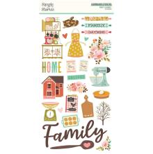 Simple Stories Chipboard Stickers 6X12 - Whats Cookin?