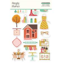 Simple Stories Sticker Book 4X6 12/Pkg - Whats Cookin?