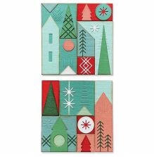 Tim Holtz Sizzix Thinlits Dies - Holiday Blocks 666335