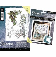 Sheena Douglass Scenic Winter Stamp &amp; Die Set 1 - A  Glad New Year UTGENDE