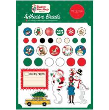 Carta Bella Adhesive Decorative Brads - Seasons Greetings