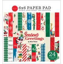 Carta Bella Double-Sided Paper Pad 6X6 - Season&#39;s Greetings