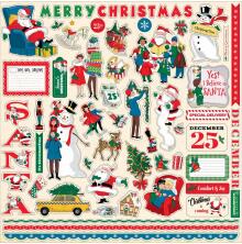 Carta Bella Cardstock Stickers 12X12 - Season&#39;s Greetings