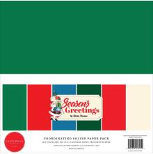 Carta Bella Solid Cardstock Kit 12X12 - Season&#39;s Greetings