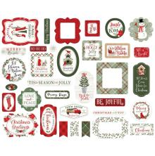 Echo Park Cardstock Die-Cuts Ephemera 34/Pkg - Christmas Time Icons