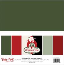 Echo Park Solid Cardstock Kit 12X12 - Christmas Time