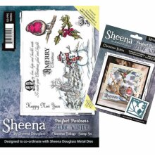 Sheena Douglass Scenic Winter Stamp &amp; Die Set - Christmas Tidings UTGÅENDE