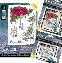 Sheena Douglass Scenic Winter Stamp &amp; Die Set - Festive Greetings 2 UTGENDE