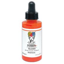 Dina Wakley MEdia Gloss Drop 56ml - Radical