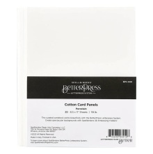 Spellbinders BetterPress 8.5x11 Cotton Sheets - Porcelain