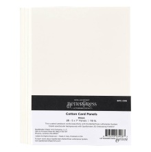 Spellbinders BetterPress A7 Cotton Card Panels - Bisque