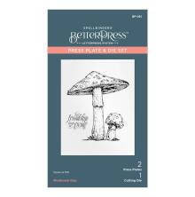 Spellbinders BetterPress Plates &amp; Die Set - Mushroom Duo