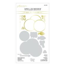 Spellbinders Hot Foil Plate &amp; Die Set - Party Balloons Bouquet