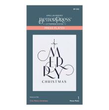 Spellbinders BetterPress Plates - Chic Merry Christmas