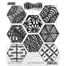 Dylusions Cling Stamps 8.5X7 - Build A Quilt