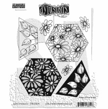 Dylusions Cling Stamps 8.5X7 - Quilts of Daisies