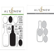 Altenew Clear Stamps 4X6 + Die Set - Bottleful of UTGENDE