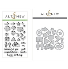 Altenew Clear Stamps 4X6 + Die Set - Faux Veneer UTGENDE