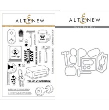 Altenew Clear Stamps 6X8 + Die Set - Best Dad UTGENDE