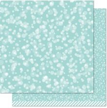 Lawn Fawn Lets Bokeh In The Snow Double-Sided Cardstock 12X12 - Ice Blue Bokeh