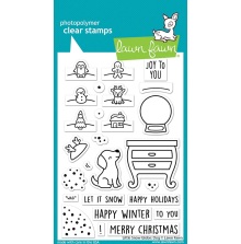 Lawn Fawn Clear Stamps 4X6 - Little Snow Globe: Dog LF3270