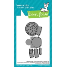 Lawn Fawn Dies - Reveal Wheel Little Snow Globe: Dog Add-On LF3272