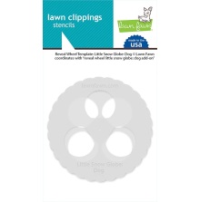 Lawn Fawn Templates - Reveal Wheel Little Snow Globe: Dog LF3273