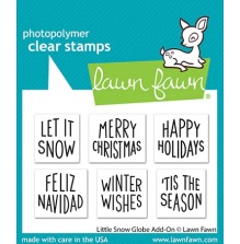 Lawn Fawn Clear Stamps 2X3 - Little Snow Globe Add-On LF3278