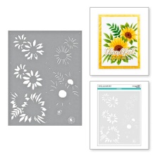 Spellbinders Stencils - Layered Sunflower