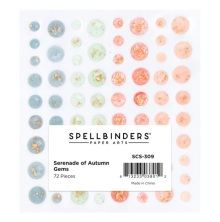 Spellbinders Gold Flecked Gemstones 72/Pkg - Serenade of Autumn