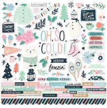 Simple Stories Sticker Sheet 12X12 - Winter Wonder