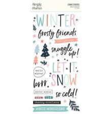 Simple Stories Foam Stickers 51/Pkg - Winter Wonder