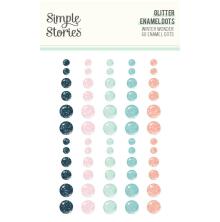 Simple Stories Enamel Dots 60/Pkg - Winter Wonder