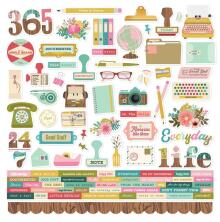 Simple Stories Sticker Sheet 12X12 - Noteworthy